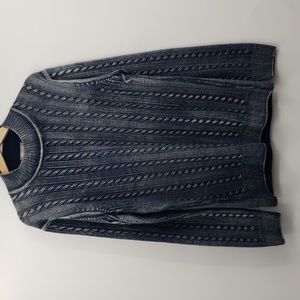 Fradi grayish blue 100% virgin wool luxury sweater made in Italy (Size L)